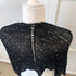 Modular KNITTING PATTERN: Sequined Stole, Garter Stitch Shawl